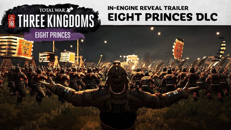 Acht Prinzen erscheinen am 8. August in  Total War: Three Kingdoms