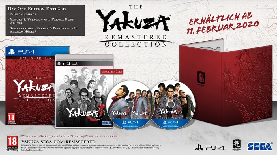 Die Reise der “The Yakuza Remastered Collection” startet heute