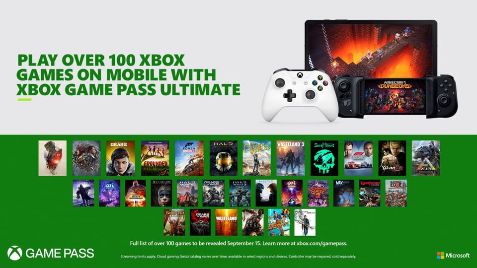 Xbox Game Pass Ultimate: Cloud Gaming auf Deinem Mobilgerät startet am 15. September